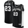 San Antonio Spurs Zach Collins Fanatics Fast Break Replica Jersey - Icon Edition - Black