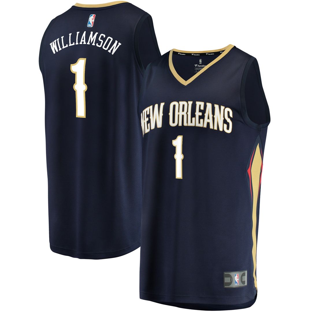 New Orleans Pelicans Zion Williamson Fanatics Replica Fast Break Jersey White - Association Edition