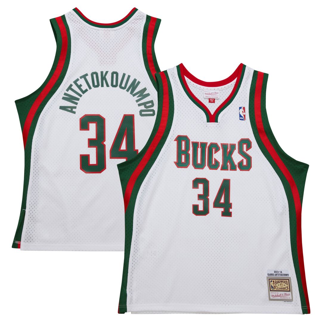 Milwaukee Bucks Giannis Antetokounmpo Mitchell & Ness 2014/15 Hardwood Classics Swingman Jersey - Red