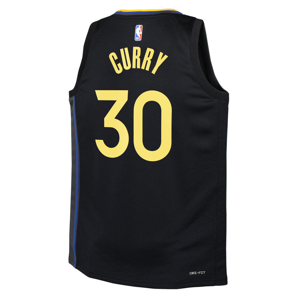 Golden State Warriors Stephen Curry Jordan Brand Youth Swingman Player Jersey - Statement Edition - Black