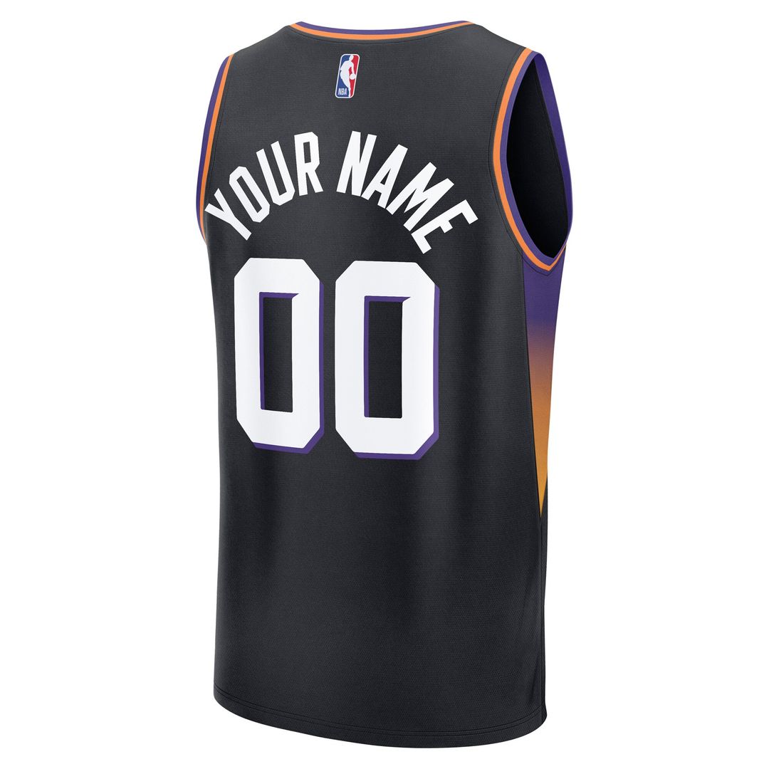 Phoenix Suns Fanatics Youth Fast Break Custom Jersey - Statement Edition - Black