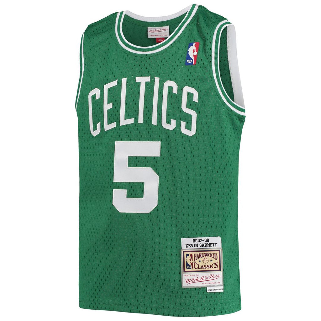 Boston Celtics Kevin Garnett Mitchell & Ness Youth 2007/08 Hardwood Classics Swingman Jersey - Kelly Green