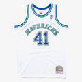 Dallas Mavericks Dirk Nowitzki Mitchell & Ness 1998 - 99 Hardwood Classics Swingman Jersey - White