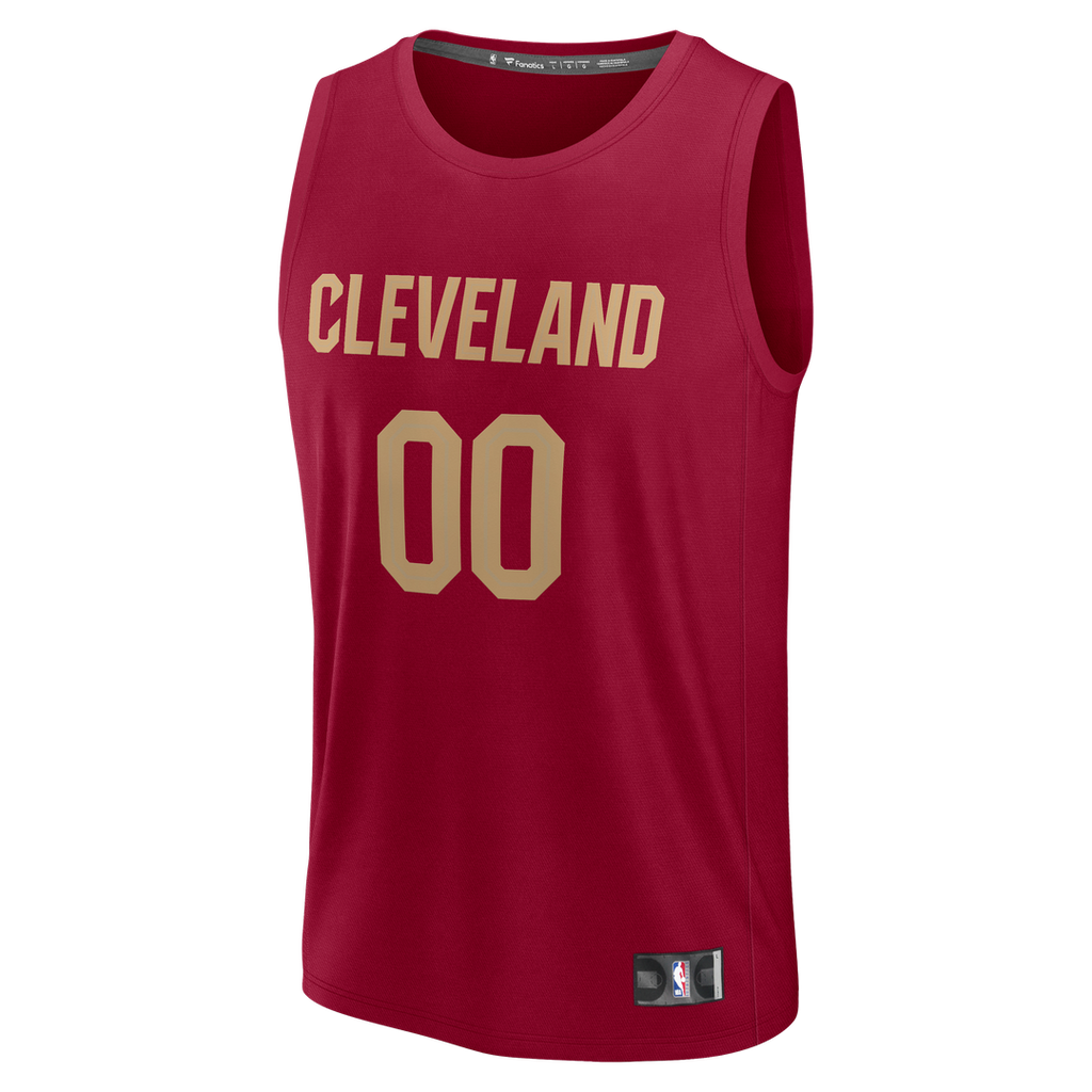 Cleveland Cavaliers Fanatics Youth Fast Break Custom Jersey - Association Edition - White