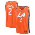LA Clippers Kawhi Leonard Fanatics 2025/26 City Edition Fast Break Jersey - Orange