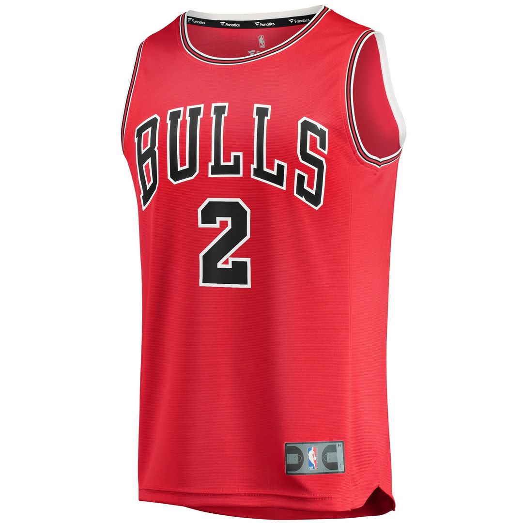 Chicago Bulls Lonzo Ball Fanatics Youth Fast Break Road Replica Jersey - Icon Edition - Red
