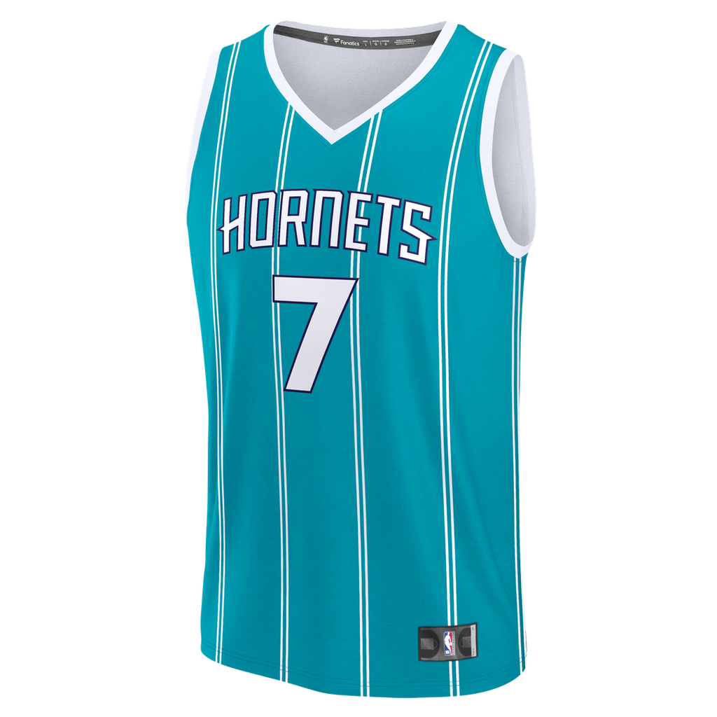 Charlotte Hornets Kon Knueppel Fanatics 2025 NBA Draft First Round Pick Fast Break Replica Jersey - Icon Edition - Teal