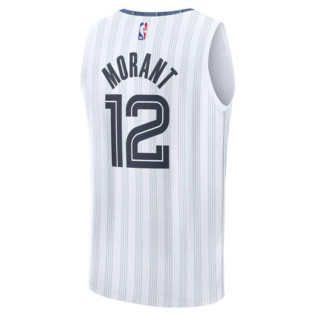 Memphis Grizzlies Ja Morant Fanatics 2025/26 City Edition Fast Break Jersey - White