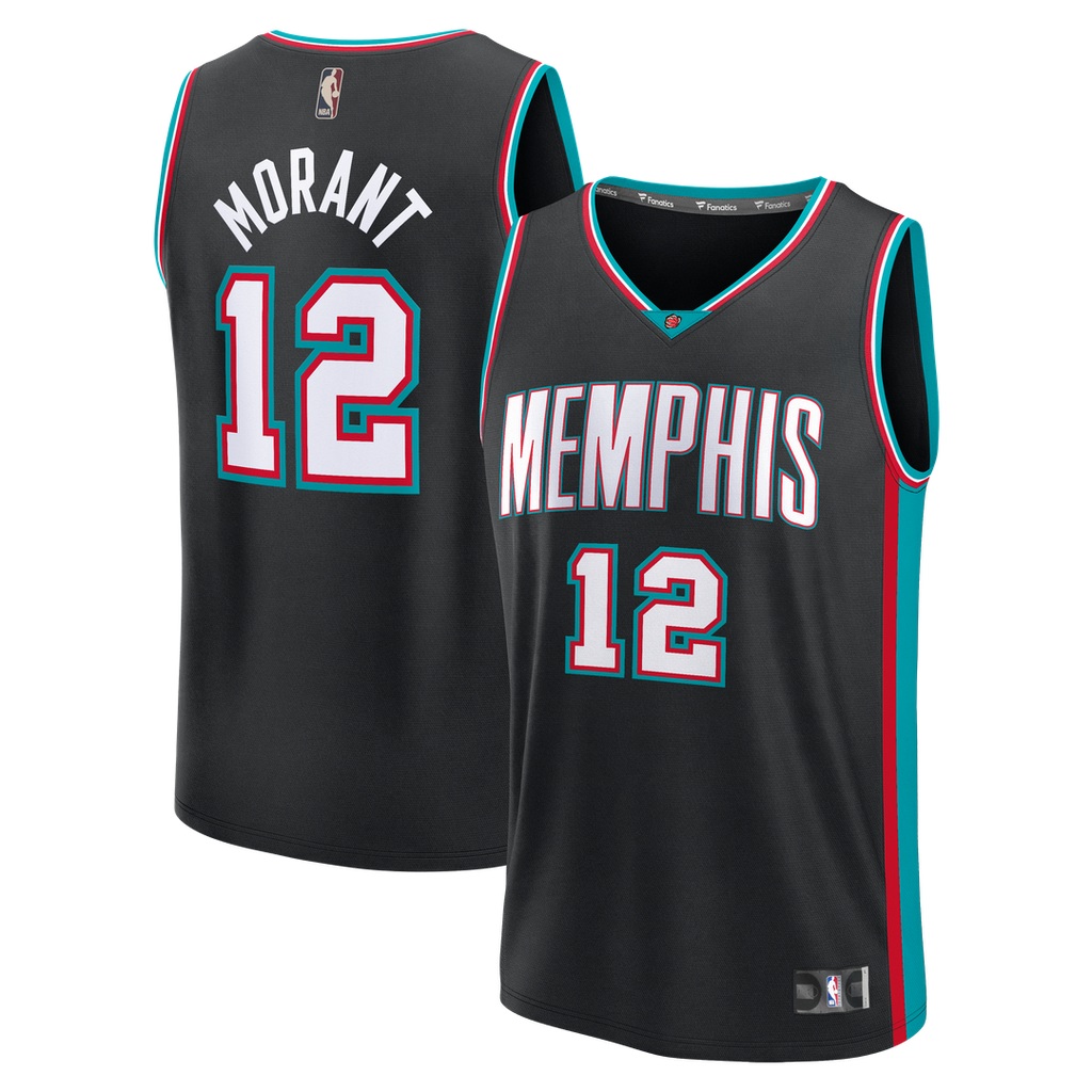 Memphis Grizzlies Ja Morant Fanatics Fast Break Jersey - Classic Edition - Black