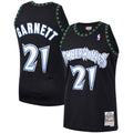 Minnesota Timberwolves Kevin Garnett Mitchell & Ness Hardwood Classics Swingman Jersey - Black