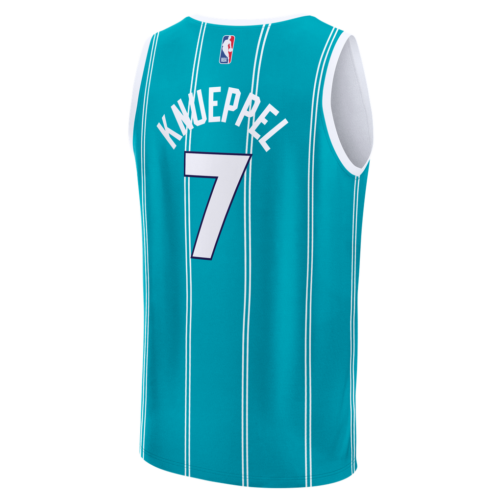 Charlotte Hornets Kon Knueppel Fanatics 2025 NBA Draft First Round Pick Fast Break Replica Jersey - Icon Edition - Teal