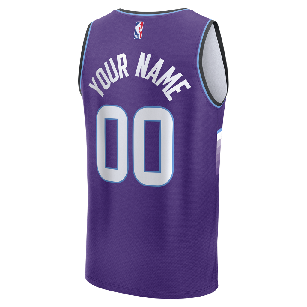 Utah Jazz Fanatics Fast Break Custom Jersey - Statement Edition - Black