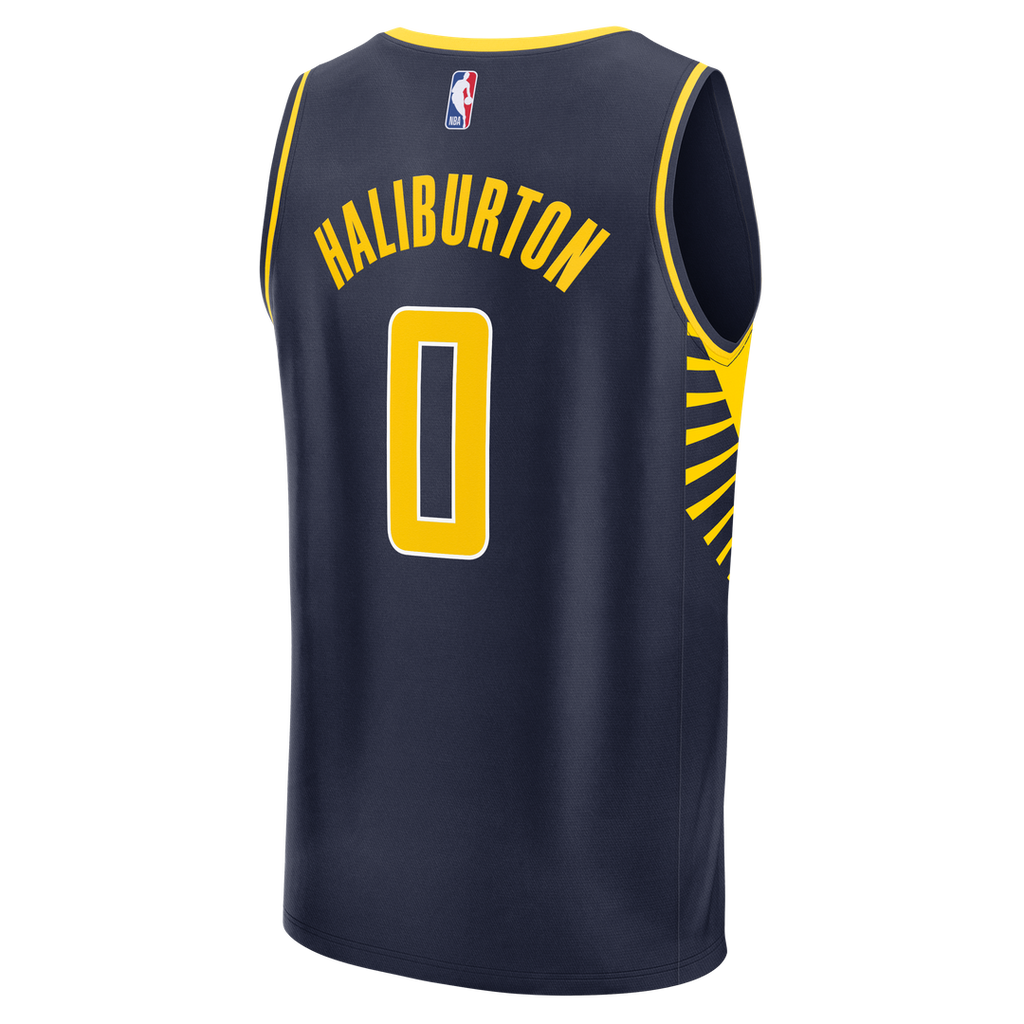 Indiana Pacers Tyrese Haliburton Fanatics Fast Break Replica Jersey - Navy - Icon Edition