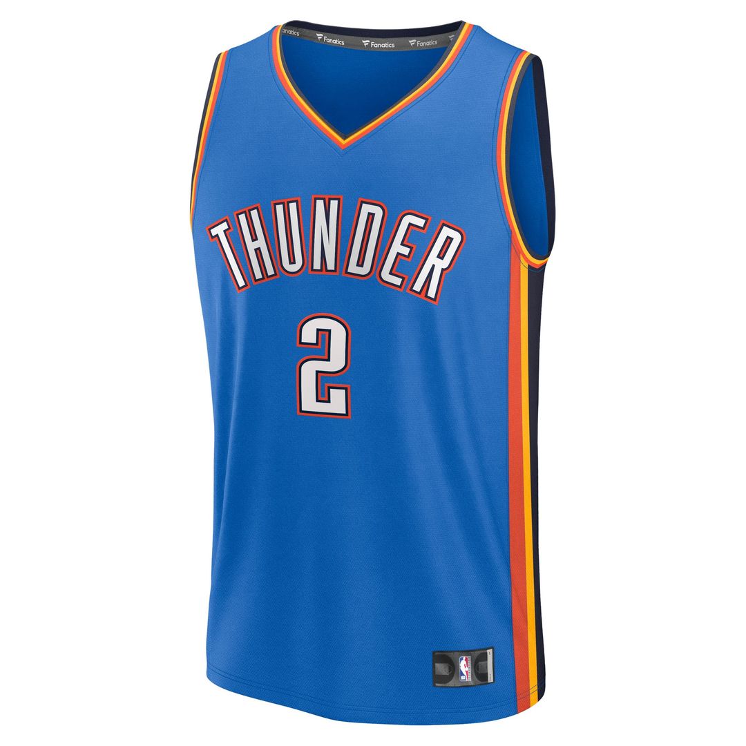 Oklahoma City Thunder Shai Gilgeous - Alexander Fanatics Youth Fast Break Replica Player Jersey - Icon Edition - Blue
