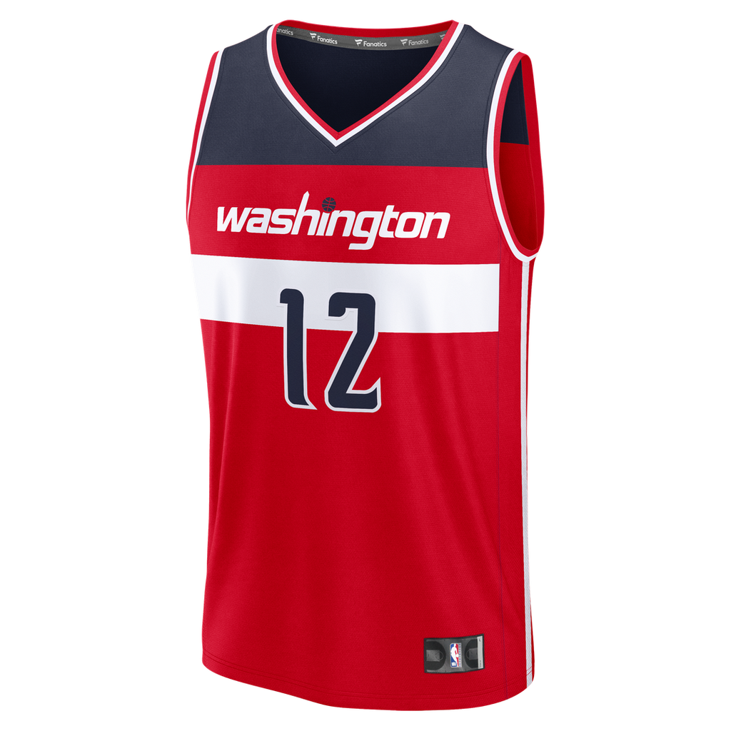 Washington Wizards Tre Johnson III Fanatics Fast Break Replica Jersey - Icon Edition - Red