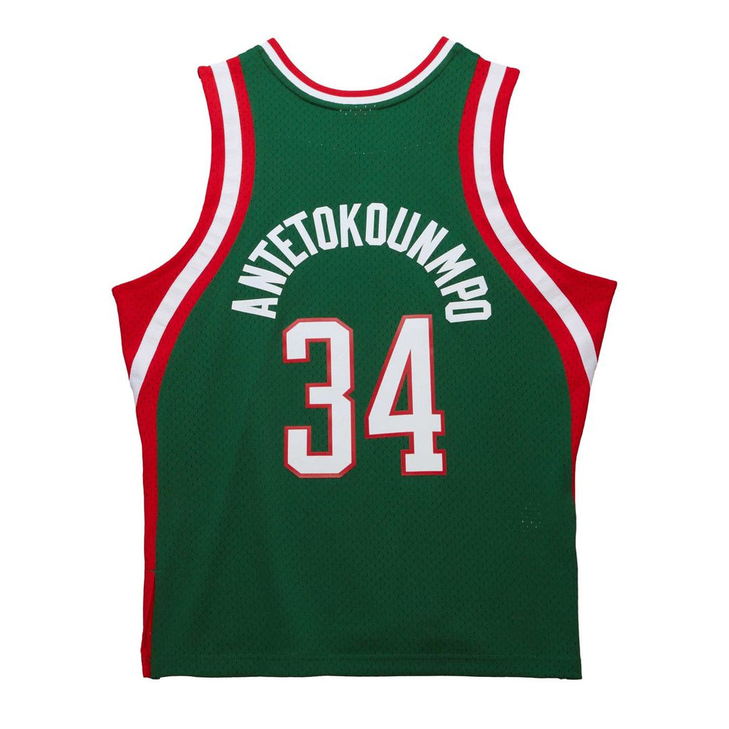 Milwaukee Bucks Giannis Antetokounmpo Mitchell & Ness 2013/14 Hardwood Classics Swingman Jersey - White