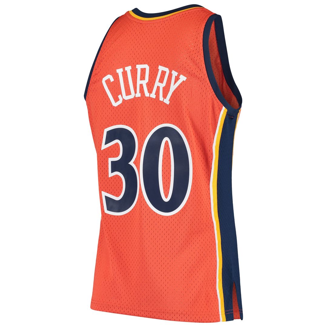 Golden State Warriors Stephen Curry Mitchell & Ness Hardwood Classics Swingman Jersey - White