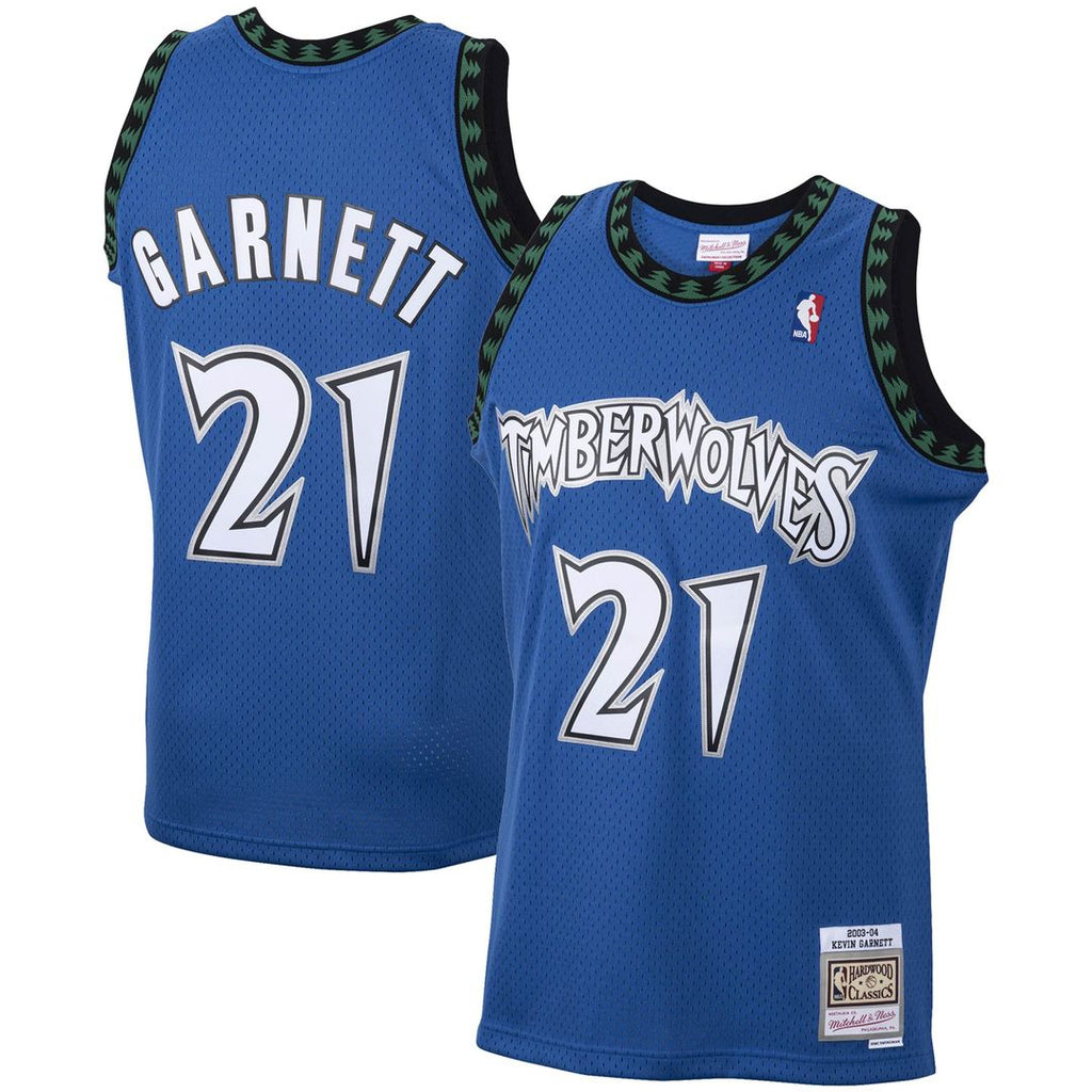 Minnesota Timberwolves Kevin Garnett Mitchell & Ness 2003/04 Hardwood Classics Swingman Jersey - Blue